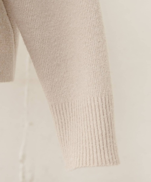 BEARDSLEY（ビアズリー）の「ニットフレアスカートとセットアップで着られる ボトルネックプルオーバー（ニット/セーター・レディース・ベージュ/グレー・FREE）」の15枚目の写真