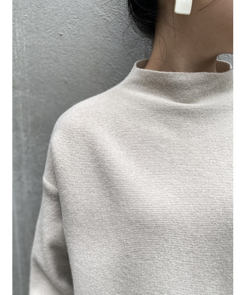 BEARDSLEY（ビアズリー）の「ニットフレアスカートとセットアップで着られる ボトルネックプルオーバー（ニット/セーター・レディース・ベージュ/グレー・FREE）」の16枚目の写真