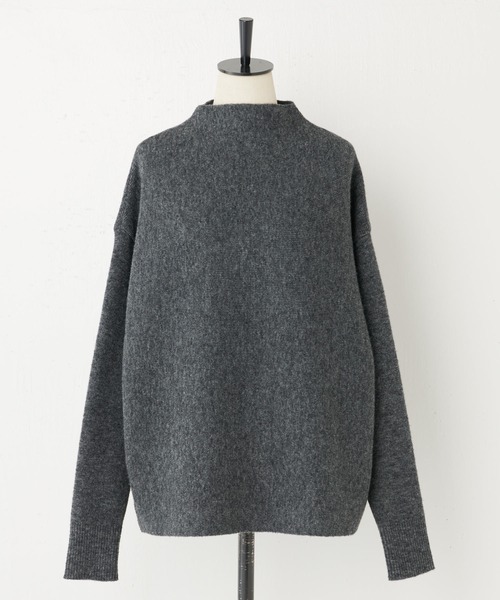 BEARDSLEY（ビアズリー）の「ニットフレアスカートとセットアップで着られる ボトルネックプルオーバー（ニット/セーター・レディース・ベージュ/グレー・FREE）」の21枚目の写真