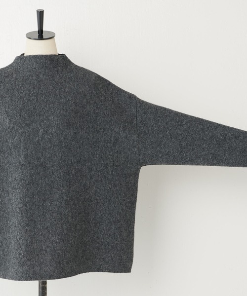 BEARDSLEY（ビアズリー）の「ニットフレアスカートとセットアップで着られる ボトルネックプルオーバー（ニット/セーター・レディース・ベージュ/グレー・FREE）」の22枚目の写真