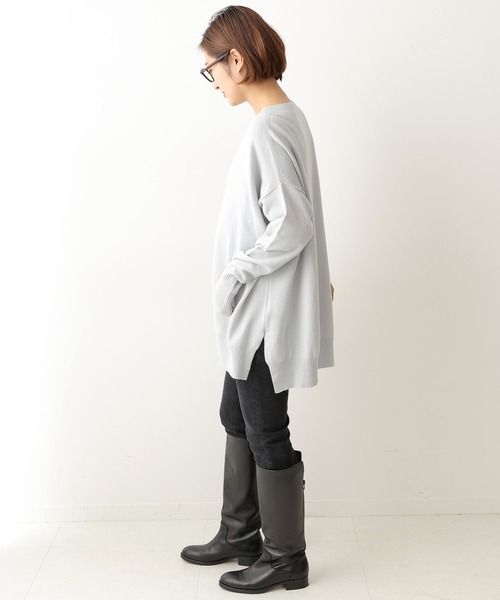 IENA - IENA  17SS コットンカシミア ボートネック プルオーバー  イエナ IENA 17SS コットンカシミア ボートネック プルオーバー イエナ