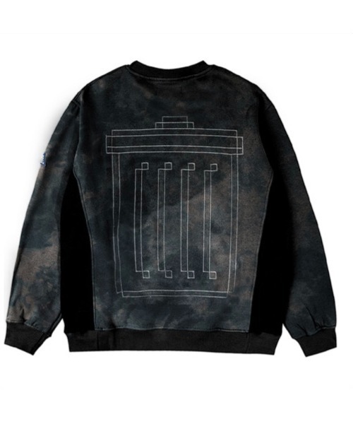 DEVA STATES（ディーヴァ ステイツ）の「BLEACH CREWNECK（スウェット・メンズ・グレー×ピンク/ブラック・M/L/XL/S）」の6枚目の写真