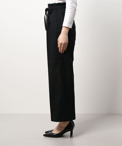 Te chichi TERRASSE（テチチテラス）の「ウエストリボンストレートパンツ（その他パンツ・レディース・ブラック/ベージュ/ブラウン/グレー・ﾌﾘ-）」の7枚目の写真