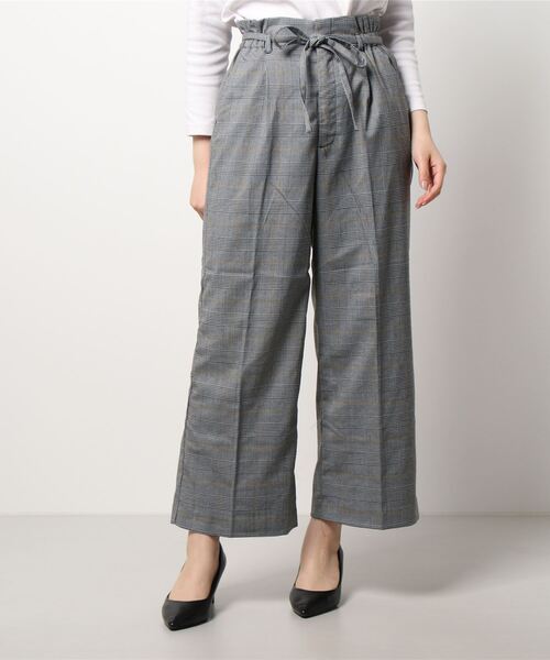 Te chichi TERRASSE（テチチテラス）の「ウエストリボンストレートパンツ（その他パンツ・レディース・ブラック/ベージュ/ブラウン/グレー・ﾌﾘ-）」の9枚目の写真