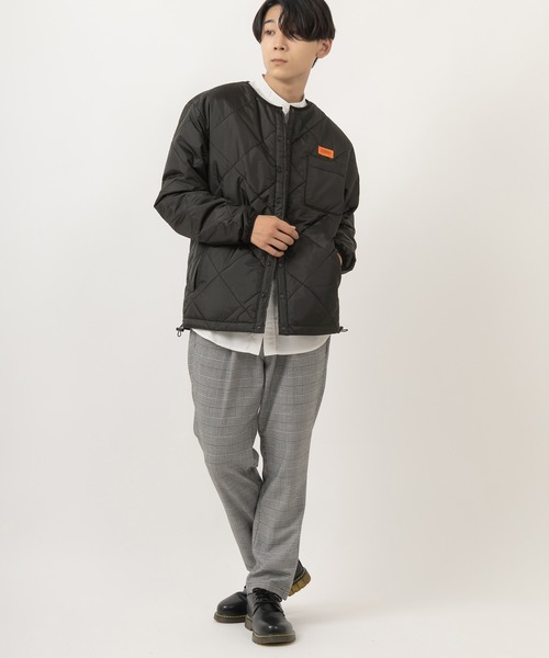 UNIVERSAL OVERALL(ユニバーサルオーバーオール)の「【UNIVERSAL OVERALL/ユニバーサルオーバーオール】ダイヤキルティングジャケット(ダウンジャケット/コート・メンズ・オリーブ/ブラック・L/XL/M)」の3枚目の写真