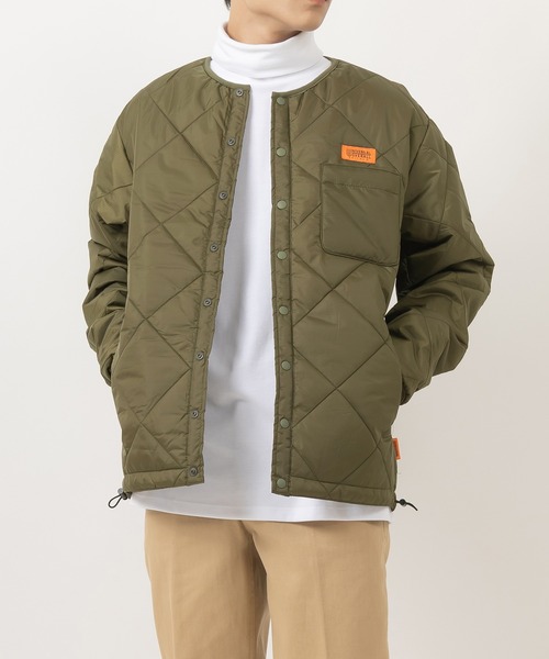 UNIVERSAL OVERALL(ユニバーサルオーバーオール)の「【UNIVERSAL OVERALL/ユニバーサルオーバーオール】ダイヤキルティングジャケット(ダウンジャケット/コート・メンズ・オリーブ/ブラック・L/XL/M)」の13枚目の写真