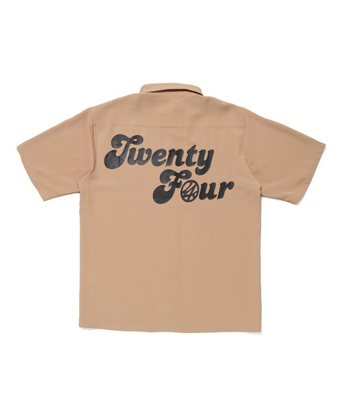 24karats(トゥウェンティーフォーカラッツ)の「EMB Logo Shirt(シャツ/ブラウス・メンズ・ブラウン/ブラック・MEDIUM/LARGE/SMALL/X-LARGE)」の4枚目の写真