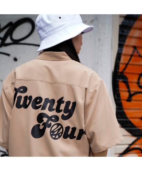 24karats(トゥウェンティーフォーカラッツ)の「EMB Logo Shirt(シャツ/ブラウス・メンズ・ブラウン/ブラック・MEDIUM/LARGE/SMALL/X-LARGE)」の13枚目の写真