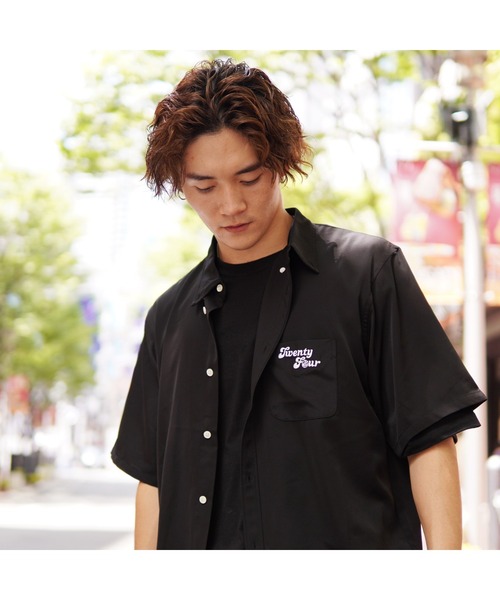 24karats(トゥウェンティーフォーカラッツ)の「EMB Logo Shirt(シャツ/ブラウス・メンズ・ブラウン/ブラック・MEDIUM/LARGE/SMALL/X-LARGE)」の16枚目の写真