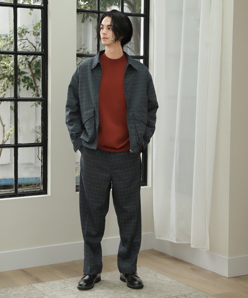 niko and...(ニコアンド)の「裏キルトチェックブルゾン(ブルゾン・メンズ・ブラウン/グレー/グリーン・MEDIUM/LARGE)」の19枚目の写真