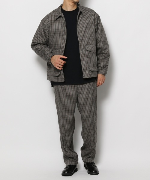 niko and...(ニコアンド)の「裏キルトチェックブルゾン(ブルゾン・メンズ・ブラウン/グレー/グリーン・MEDIUM/LARGE)」の7枚目の写真