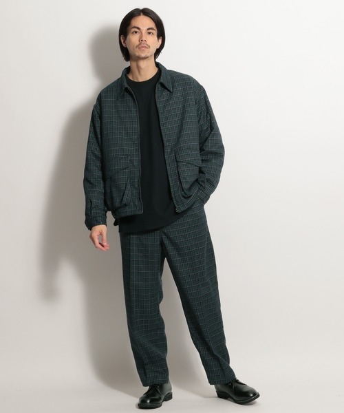 niko and...(ニコアンド)の「裏キルトチェックブルゾン(ブルゾン・メンズ・ブラウン/グレー/グリーン・MEDIUM/LARGE)」の10枚目の写真