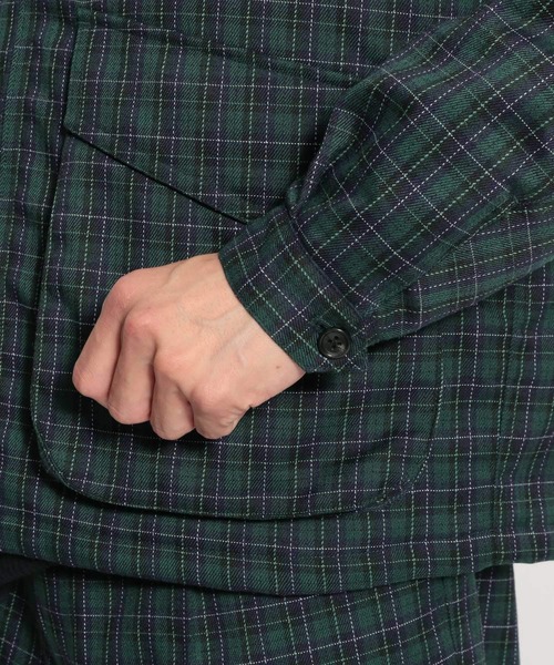 niko and...(ニコアンド)の「裏キルトチェックブルゾン(ブルゾン・メンズ・ブラウン/グレー/グリーン・MEDIUM/LARGE)」の17枚目の写真