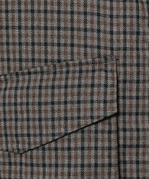 niko and...(ニコアンド)の「裏キルトチェックブルゾン(ブルゾン・メンズ・ブラウン/グレー/グリーン・MEDIUM/LARGE)」の6枚目の写真