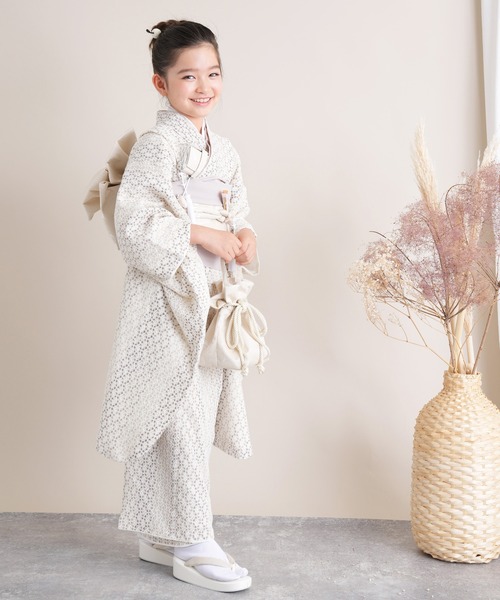 七五三 7歳 四つ身着物・襦袢 2点セット B11 七五三 7歳 四つ身着物