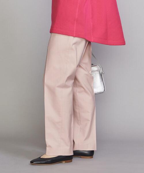 BEAUTY&YOUTH UNITED ARROWS（ビューティーアンドユースユナイテッドアローズ）の「BY アジャスト スリム テーパードパンツ -ウォッシャブル-（その他パンツ・レディース・オフホワイト/ライム/ライトピンク・S/M）」の3枚目の写真