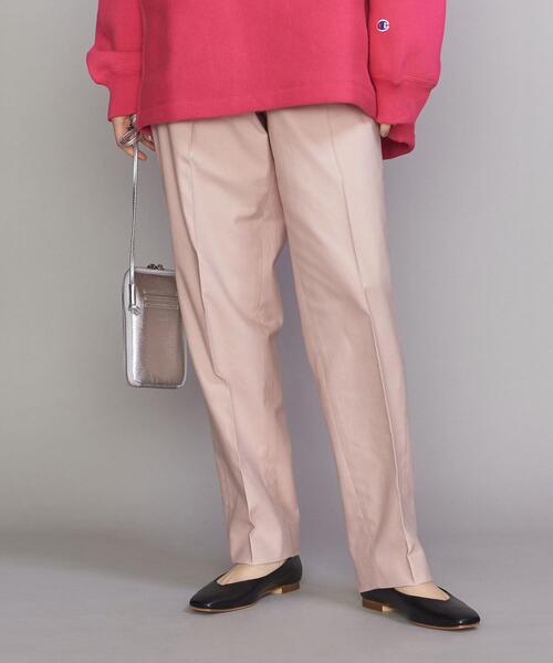 BEAUTY&YOUTH UNITED ARROWS（ビューティーアンドユースユナイテッドアローズ）の「BY アジャスト スリム テーパードパンツ -ウォッシャブル-（その他パンツ・レディース・オフホワイト/ライム/ライトピンク・S/M）」の9枚目の写真