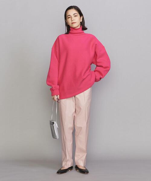 BEAUTY&YOUTH UNITED ARROWS（ビューティーアンドユースユナイテッドアローズ）の「BY アジャスト スリム テーパードパンツ -ウォッシャブル-（その他パンツ・レディース・オフホワイト/ライム/ライトピンク・S/M）」の10枚目の写真