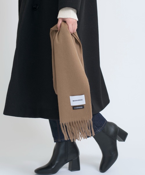 SETUP7（セットアップセブン）の「【SETUP7】オーガニックカシミヤミックスマフラー 無地 カシミア NW30L FKK（マフラー・レディース・ブラウン系その他/ワイン/ブラック/グレー/ベージュ/ネイビー/アイボリー・FREE）」の12枚目の写真