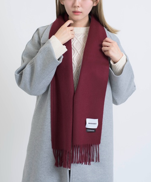 SETUP7（セットアップセブン）の「【SETUP7】オーガニックカシミヤミックスマフラー 無地 カシミア NW30L FKK（マフラー・レディース・ブラウン系その他/ワイン/ブラック/グレー/ベージュ/ネイビー/アイボリー・FREE）」の16枚目の写真