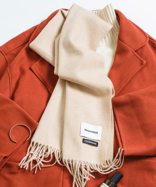 セール】【SETUP7】オーガニックカシミヤミックスマフラー 無地