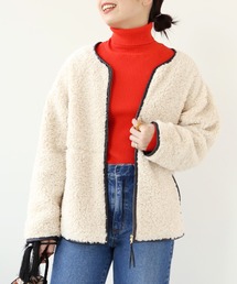 Simplicite | ボアパイピングブルゾン◆(ブルゾン)