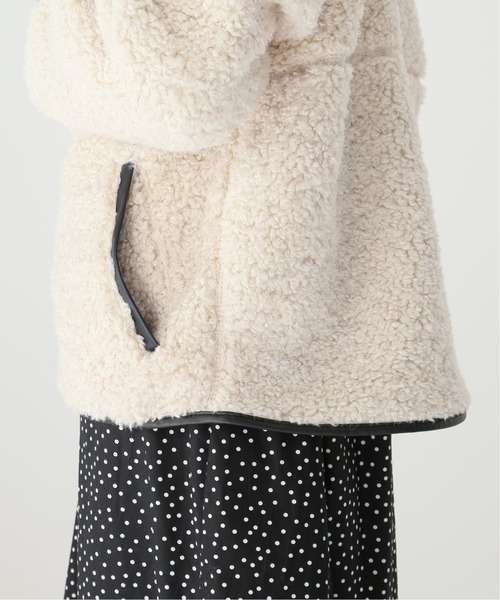 Simplicite（サンプリシテ）の「ボアパイピングブルゾン◆（ブルゾン・レディース・ホワイト/チャコールグレー・FREE）」の16枚目の写真