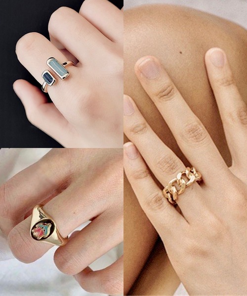 Burner（バーナー）の「【OKUOKU　0909】デザインリング　３点セット　フリーサイズ（リング・レディース・ゴールド系1/ゴールド系2/その他3/その他4/その他10/その他7/その他9/その他6/その他8/その他5/その他11/その他12/その他20/その他21/その他22/その他23/その他24/その他25/その他26/その他13/その他14/その他15/その他16/その他17/その他18/その他19/その他27・FREE）」の7枚目の写真