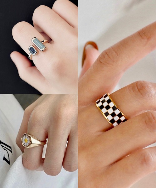 Burner（バーナー）の「【OKUOKU　0909】デザインリング　３点セット　フリーサイズ（リング・レディース・ゴールド系1/ゴールド系2/その他3/その他4/その他10/その他7/その他9/その他6/その他8/その他5/その他11/その他12/その他20/その他21/その他22/その他23/その他24/その他25/その他26/その他13/その他14/その他15/その他16/その他17/その他18/その他19/その他27・FREE）」の8枚目の写真