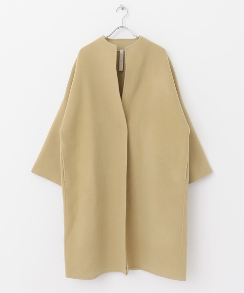 URBAN RESEARCH DOORS(アーバンリサーチドアーズ)の「siiwa Wフェイスコート(その他アウター・レディース・ベージュ/チャコールグレー・ONE)」の3枚目の写真