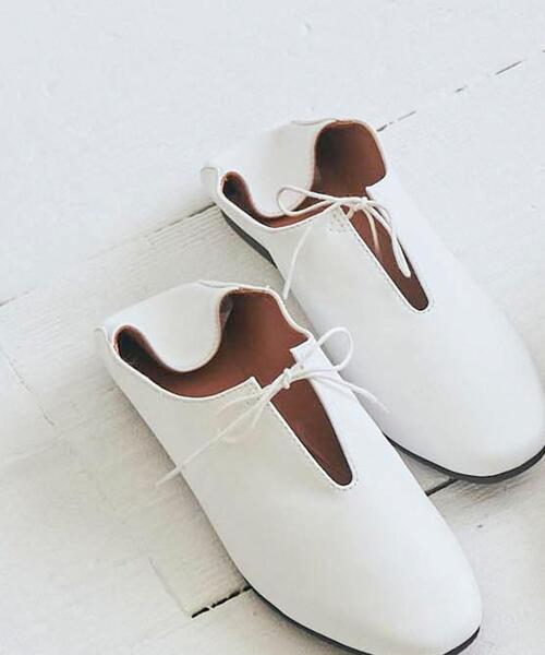 coen（コーエン）の「レースフラットシューズ（スリッポン・レディース・ブラック/オフホワイト・SMALL/MEDIUM/LARGE/X-LARGE）」の8枚目の写真