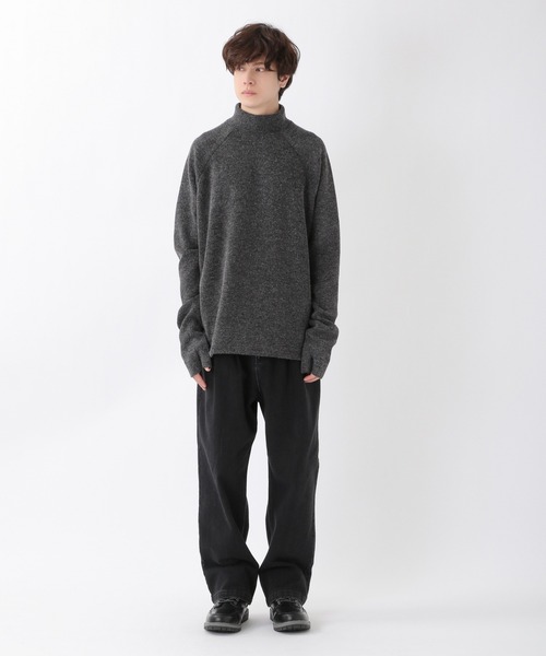ALAND（エーランド）の「3.3Field Trip／MOCKNECK プルオーバー  2262372（ニット/セーター・メンズ・ブラック/チャコール・FREE）」の11枚目の写真
