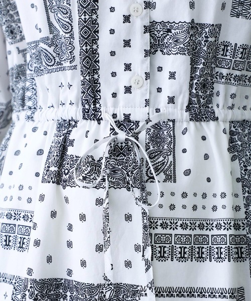 MILKFED.(ミルクフェド)の「BANDANA PRINT DRESS(ワンピース・レディース・ネイビー/オリーブ/ホワイト・ONE SIZE)」の13枚目の写真