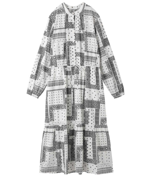 MILKFED.(ミルクフェド)の「BANDANA PRINT DRESS(ワンピース・レディース・ネイビー/オリーブ/ホワイト・ONE SIZE)」の10枚目の写真