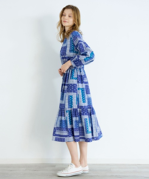 MILKFED.(ミルクフェド)の「BANDANA PRINT DRESS(ワンピース・レディース・ネイビー/オリーブ/ホワイト・ONE SIZE)」の21枚目の写真