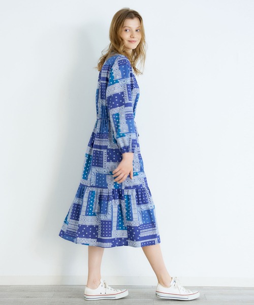MILKFED.(ミルクフェド)の「BANDANA PRINT DRESS(ワンピース・レディース・ネイビー/オリーブ/ホワイト・ONE SIZE)」の22枚目の写真