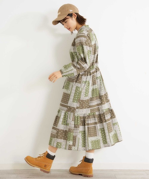 MILKFED.(ミルクフェド)の「BANDANA PRINT DRESS(ワンピース・レディース・ネイビー/オリーブ/ホワイト・ONE SIZE)」の18枚目の写真