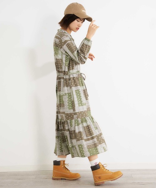MILKFED.(ミルクフェド)の「BANDANA PRINT DRESS(ワンピース・レディース・ネイビー/オリーブ/ホワイト・ONE SIZE)」の19枚目の写真