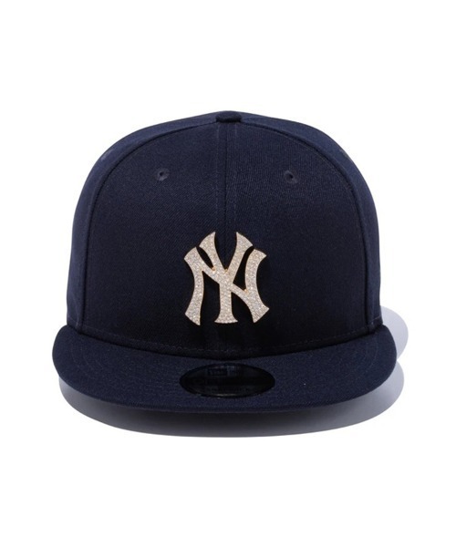 【海外限定】 ヤンキース 9FIFTY ネイビー ラインストーン キャップ ① NEW ERA(ニューエラ)の「【NEW ERA】9FIFTY ラインストーン