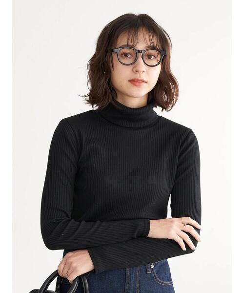 earth music&ecology（アースミュージックアンドエコロジー）の「リブタートルネックカットソー＊（タンクトップ・レディース・ブルー/その他7/グレー/オフホワイト/ブラック・M/S）」の8枚目の写真