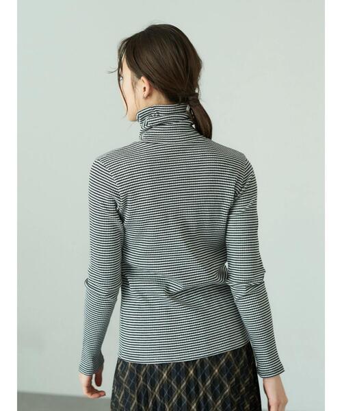 earth music&ecology（アースミュージックアンドエコロジー）の「リブタートルネックカットソー＊（タンクトップ・レディース・ブルー/その他7/グレー/オフホワイト/ブラック・M/S）」の18枚目の写真