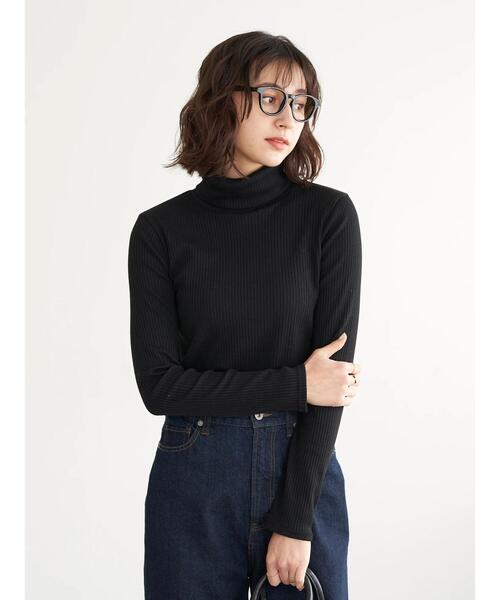 earth music&ecology（アースミュージックアンドエコロジー）の「リブタートルネックカットソー＊（タンクトップ・レディース・ブルー/その他7/グレー/オフホワイト/ブラック・M/S）」の21枚目の写真