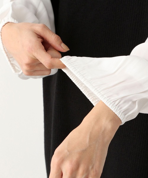 LEPSIM（レプシィム）の「9Gフハクコンビニットワンピース　261726（ワンピース・レディース・ブラック/カーキ/グレイッシュベージュ・FREE）」の18枚目の写真