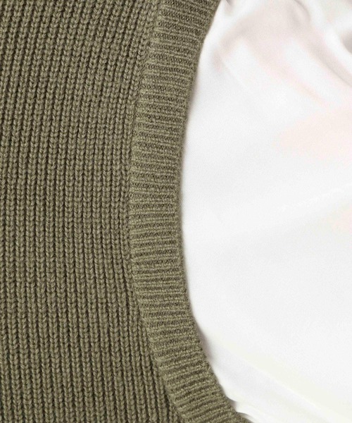 LEPSIM（レプシィム）の「9Gフハクコンビニットワンピース　261726（ワンピース・レディース・ブラック/カーキ/グレイッシュベージュ・FREE）」の6枚目の写真