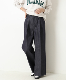 【UNION LAUNCH/ユニオンランチ】 IENA別注デニムワイドパンツ◆