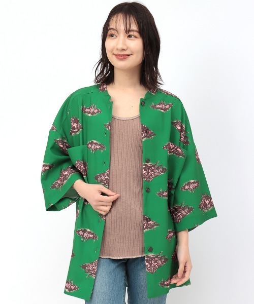 チチカカ（チチカカ）の「【ユニセックス】アソートビッグシャツ（シャツ/ブラウス・レディース・ブラック/ブラウン/グリーン・FREE）」の13枚目の写真