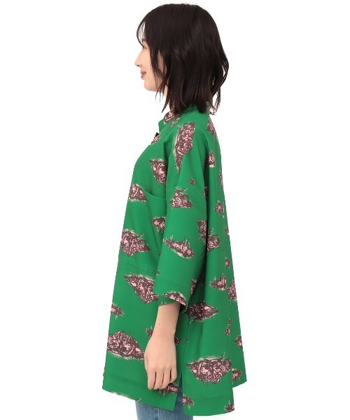 チチカカ（チチカカ）の「【ユニセックス】アソートビッグシャツ（シャツ/ブラウス・レディース・ブラック/ブラウン/グリーン・FREE）」の14枚目の写真