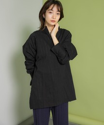 KBF | ボリュームスリーブキーネックブラウス(シャツ/ブラウス)