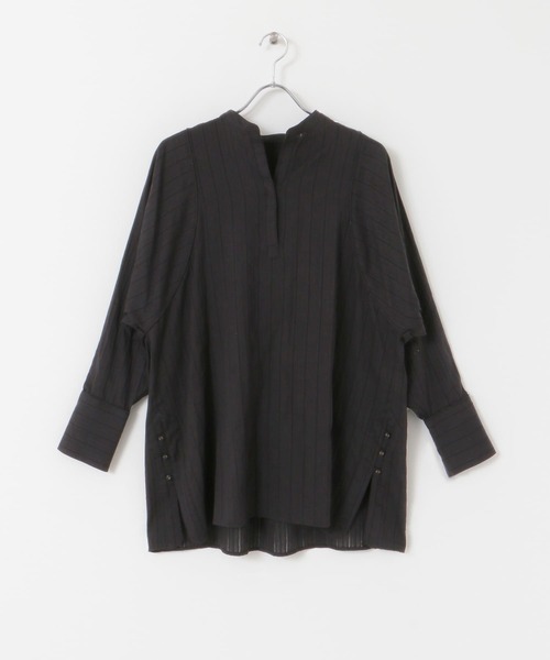 KBF（ケイビーエフ）の「ボリュームスリーブキーネックブラウス（シャツ/ブラウス・レディース・ブラック/オフホワイト/アイボリー・ONE）」の21枚目の写真