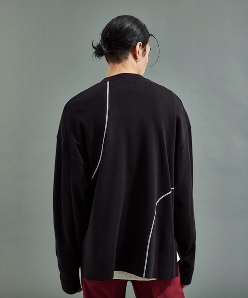 UNITED TOKYO（ユナイテッドトウキョウ）の「オーバーサイズステッチニット（ニット/セーター・メンズ・グレー/アイボリー/ブルー/ブラック・2/1）」の21枚目の写真